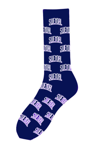 SWENDAL navy blue socks