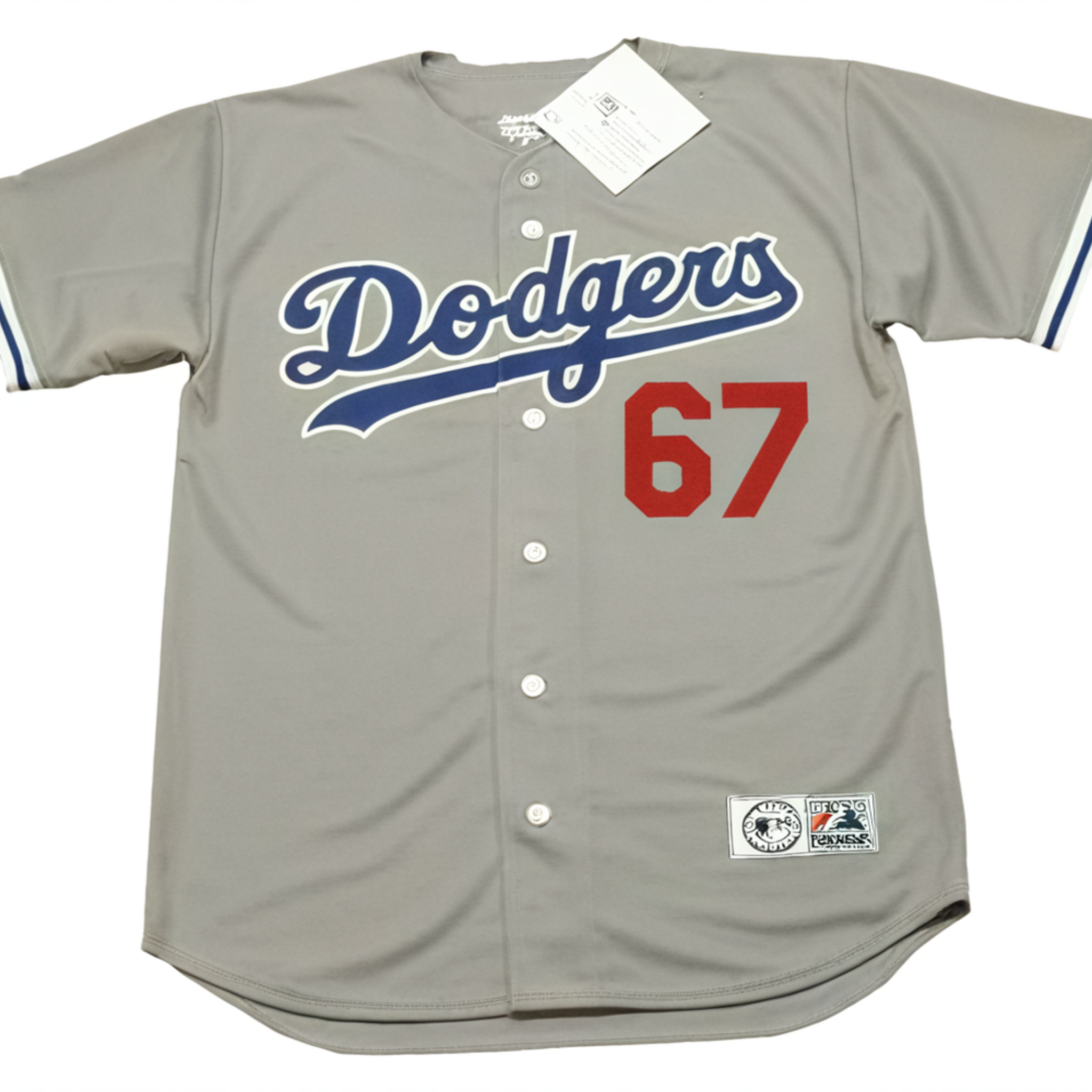 Vin Scully #67 Los Angeles Dodger Trikot (grau)