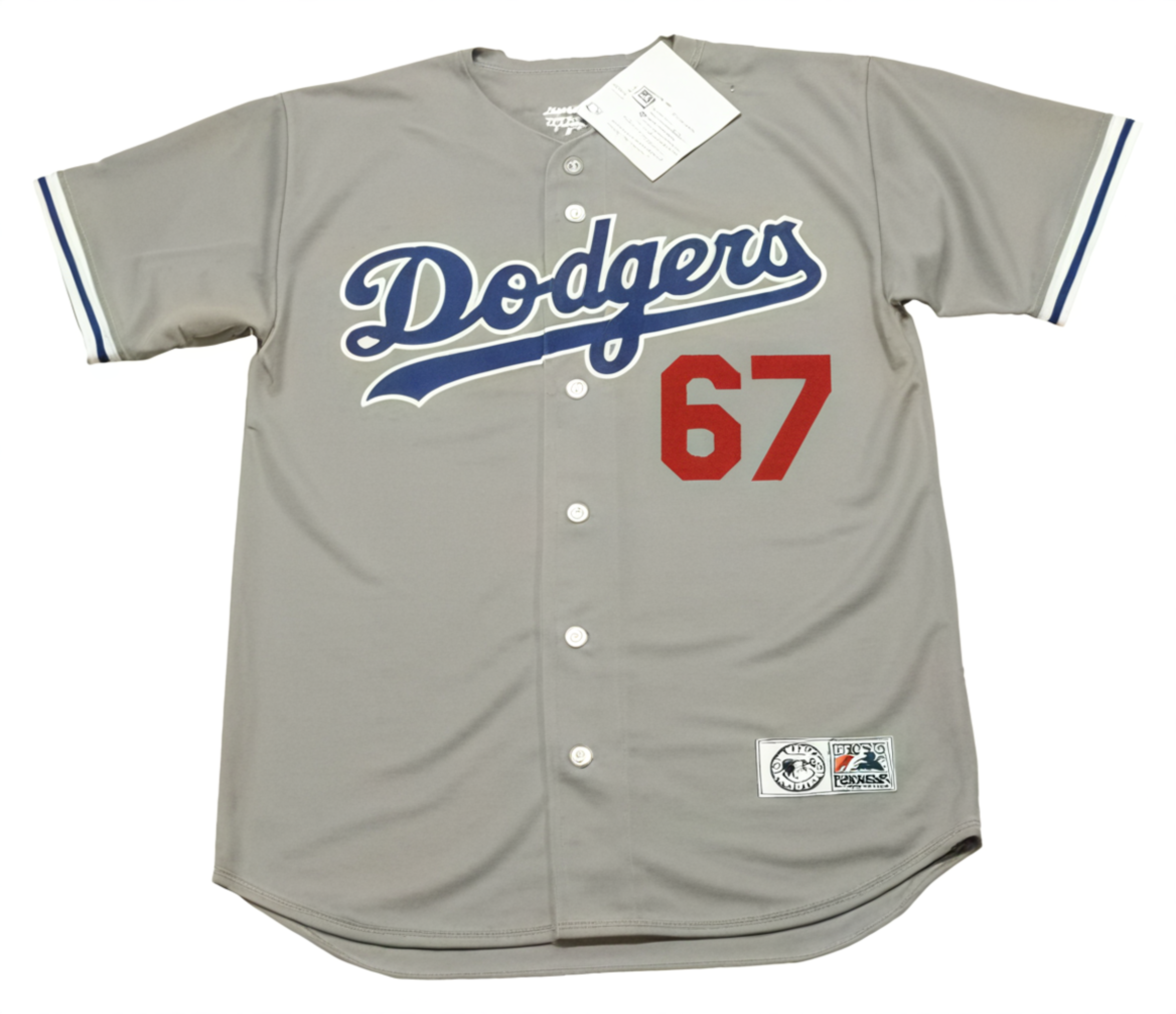 Vin Scully #67 Los Angeles Dodger Trikot (grau)